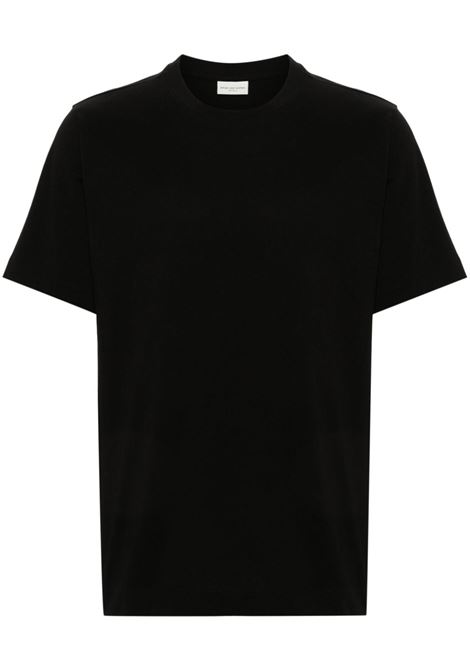 Black crew-neck T-shirt - men DRIES VAN NOTEN | 2410211008600900